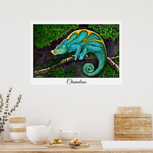 Chameleon Life Poster (Küche)