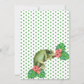 Chameleon Lizard Einladung (Rückseite)