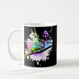 Chameleon Lizard Rainbow Heart Liebe Glasses Sungl Kaffeetasse
