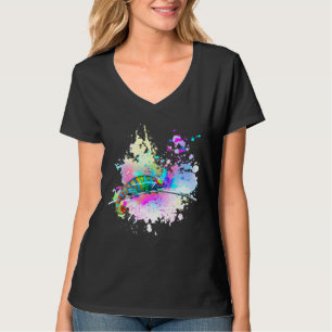 Chameleon Lizard Rainbow Heart Liebe Glasses Sungl T-Shirt