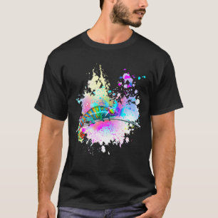 Chameleon Lizard Rainbow Heart Liebe Glasses Sungl T-Shirt