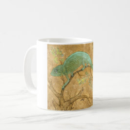 Chameleon (Lizard) (Reptil) (Moghul Art) (asiatisc Kaffeetasse