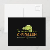 Chameleon Lizard Reptile Gecko Dragon Funny Gift Postkarte (Vorne/Hinten)