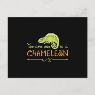 Chameleon Lizard Reptile Gecko Dragon Funny Gift Postkarte