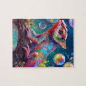 Chameleon mit Blasen Puzzle (Horizontal)