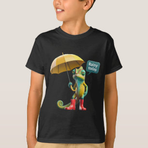Chameleon mit einem Schirm-T - Shirt