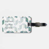 Chameleon-Muster Gepäckanhänger (Rückseite horizontal)