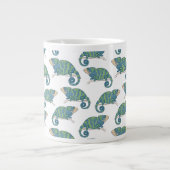 Chameleon-Muster Jumbo-Tasse (Vorderseite)