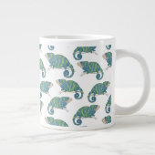Chameleon-Muster Jumbo-Tasse (Rechts)