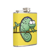 Chameleon Niedlich Funny Flachmann (Rechts)