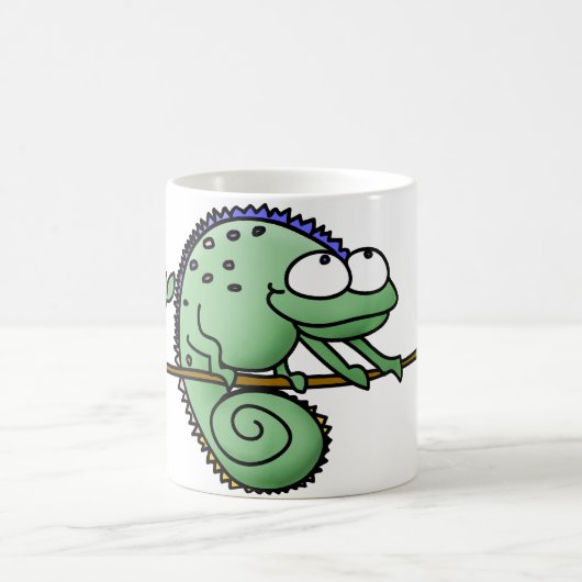 Chameleon Niedlich Funny Kaffeetasse (Mittel)