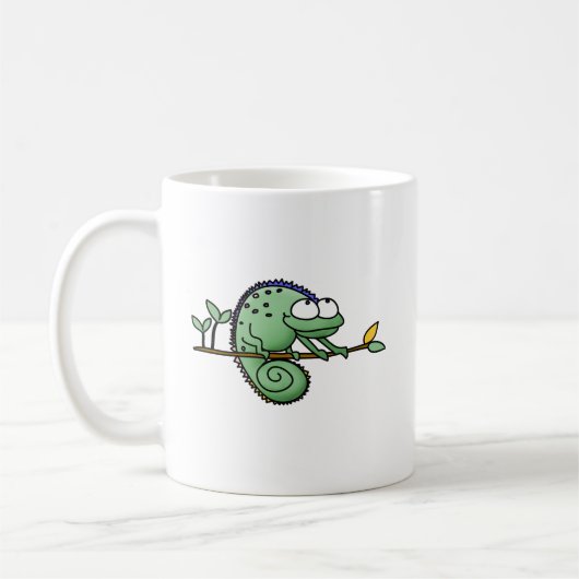 Chameleon Niedlich Funny Kaffeetasse (Links)