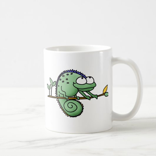Chameleon Niedlich Funny Kaffeetasse (Rechts)