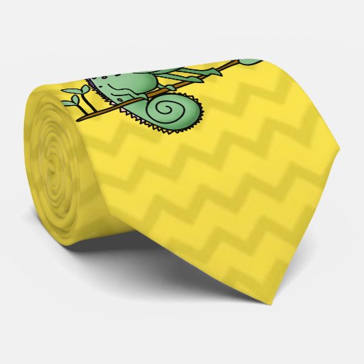 Chameleon Niedlich Funny Krawatte (Gerollt)