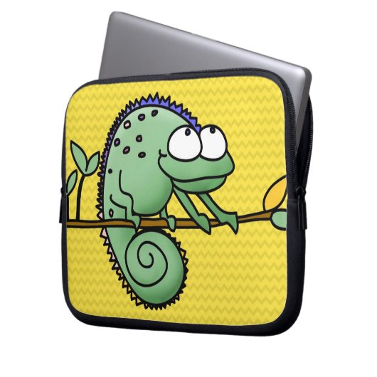 Chameleon Niedlich Funny Laptopschutzhülle (Vorderseite Links)