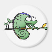 Chameleon Niedlich Funny Magnet (Vorne)