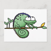 Chameleon Niedlich Funny Postkarte (Vorderseite)