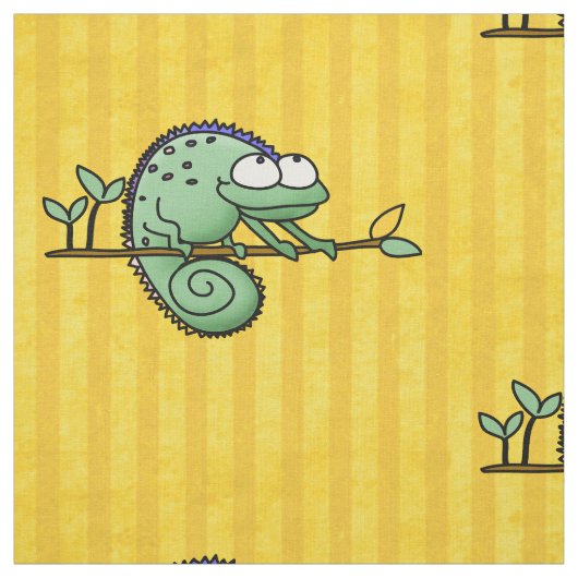 Chameleon Niedlich Funny Stoff (Muster)