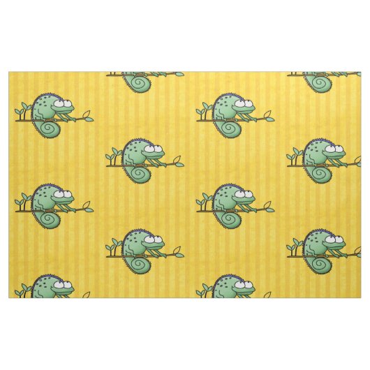 Chameleon Niedlich Funny Stoff (Fat Quarter (45,7 x 55,9 cm))