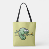 Chameleon Niedlich Funny Tasche (Rückseite)