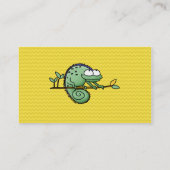 Chameleon Niedlich Funny Visitenkarte (Rückseite)