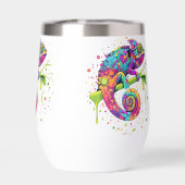 Chameleon Paint Stains Wasserfarbe Stil (Rückseite)