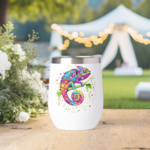 Chameleon Paint Stains Wasserfarbe Stil