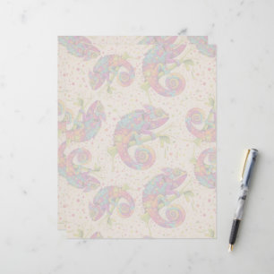 Chameleon Paint Stains Wasserfarbe Stil