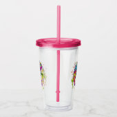 Chameleon Paint Stains Wasserfarbe Stil Acryltrinkbecher (Rechts)