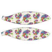 Chameleon Paint Stains Wasserfarbe Stil Basketball (Panele)