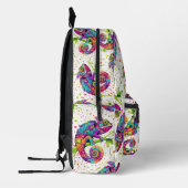 Chameleon Paint Stains Wasserfarbe Stil Bedruckter Rucksack (Links)