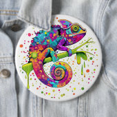 Chameleon Paint Stains Wasserfarbe Stil Button (Beispiel)