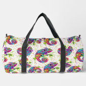 Chameleon Paint Stains Wasserfarbe Stil Duffle Bag (Vorderseite)