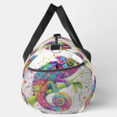 Chameleon Paint Stains Wasserfarbe Stil Duffle Bag (Rechts)