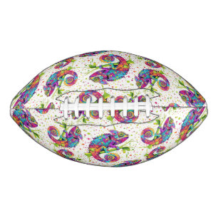 Chameleon Paint Stains Wasserfarbe Stil Football