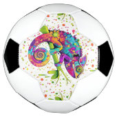 Chameleon Paint Stains Wasserfarbe Stil Fußball (Gedreht)