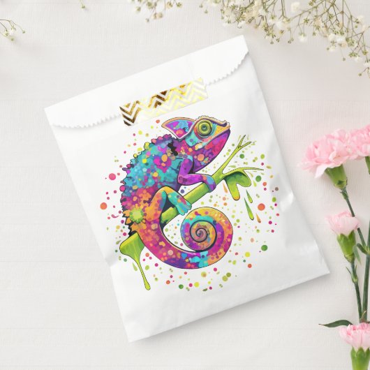 Chameleon Paint Stains Wasserfarbe Stil Geschenktütchen (Versiegelt)