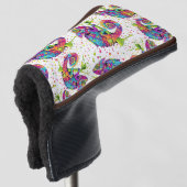 Chameleon Paint Stains Wasserfarbe Stil Golf Headcover (3/4 Vorderseite)