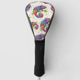 Chameleon Paint Stains Wasserfarbe Stil Golf Headcover
