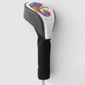 Chameleon Paint Stains Wasserfarbe Stil Golf Headcover (angewinkelt)