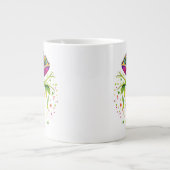 Chameleon Paint Stains Wasserfarbe Stil Jumbo-Tasse (Vorderseite)