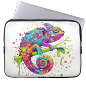 Chameleon Paint Stains Wasserfarbe Stil Laptopschutzhülle (Vorderseite)