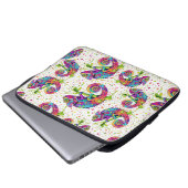 Chameleon Paint Stains Wasserfarbe Stil Laptopschutzhülle (Vorne Knopf)