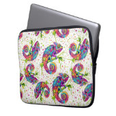 Chameleon Paint Stains Wasserfarbe Stil Laptopschutzhülle (Vorderseite Links)