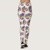 Chameleon Paint Stains Wasserfarbe Stil Leggings (Rückseite)