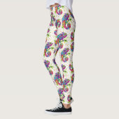 Chameleon Paint Stains Wasserfarbe Stil Leggings (Links)
