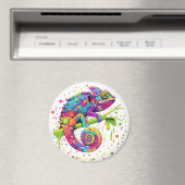 Chameleon Paint Stains Wasserfarbe Stil Magnet (In Situ (Geschirrspüler))