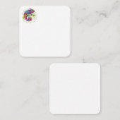 Chameleon Paint Stains Wasserfarbe Stil Mitteilungskarte (Vorne/Hinten)