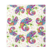 Chameleon Paint Stains Wasserfarbe Stil Notizblock (Vorderseite)