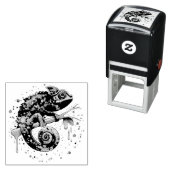 Chameleon Paint Stains Wasserfarbe Stil Permastempel (Beispiel)